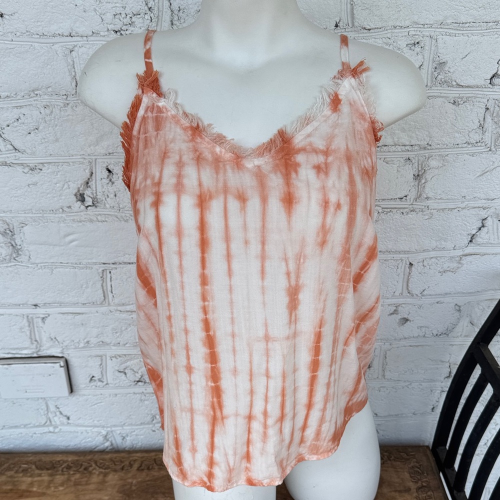 Women’s Orange Tie-Dye Camisole Tank Top